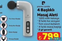 PİERRE CARDİN 4 BAŞLIKLI MASAJ ALETİ